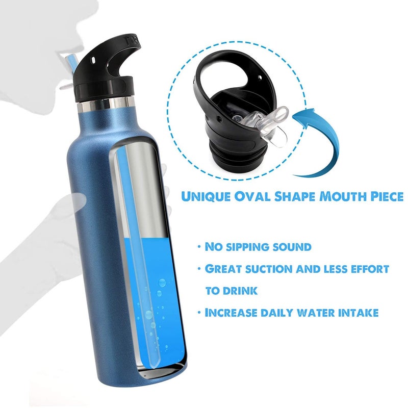 TOPOKO Straw Lid for Hydro Flask Standard Mouth - Replacement Straw Lids, Compatible with Simple Modern Ascent Lid for 1.91" Mouth 18 oz, 21 oz, 24 oz Insulated Water Bottle Flip Top (A-2PC) - Image 3